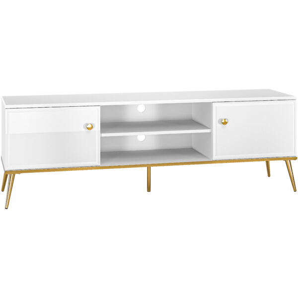 Nábytok do obývacej izby GOLDEN 1 biely lesk - Image 6