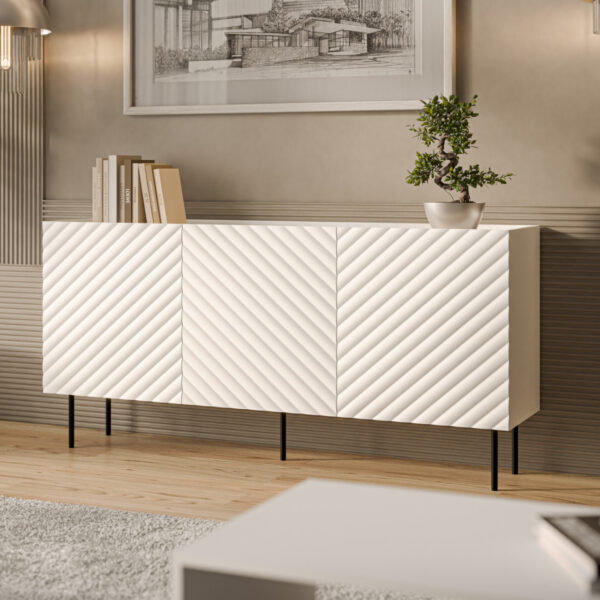 TESSI 165 3D biela komoda - Image 3