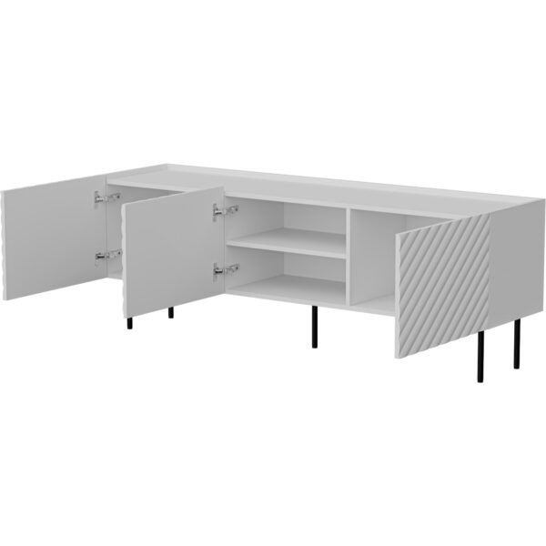 RTV komoda TESSI 165 3D biela - Image 2