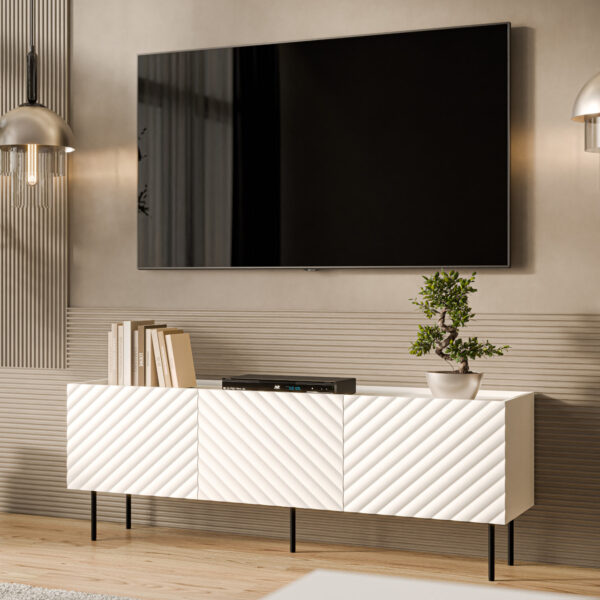 RTV komoda TESSI 165 3D biela - Image 3