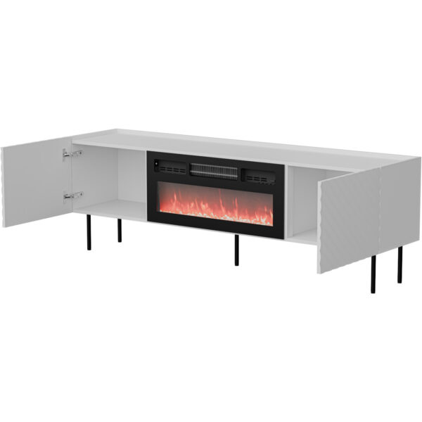 RTV komoda s krbom TESSI 180 EF biela - Image 2