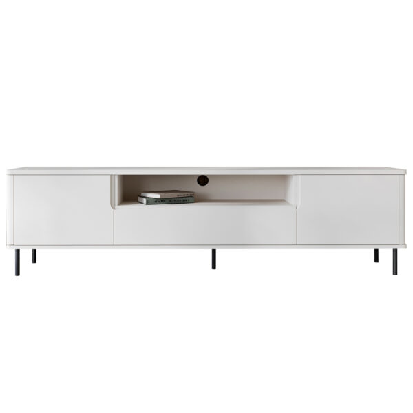 Komoda RTV RADIUS 180NC bílá