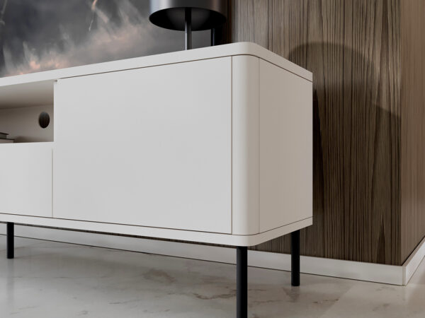 RTV RADIUS 180NC biela komoda - Image 8