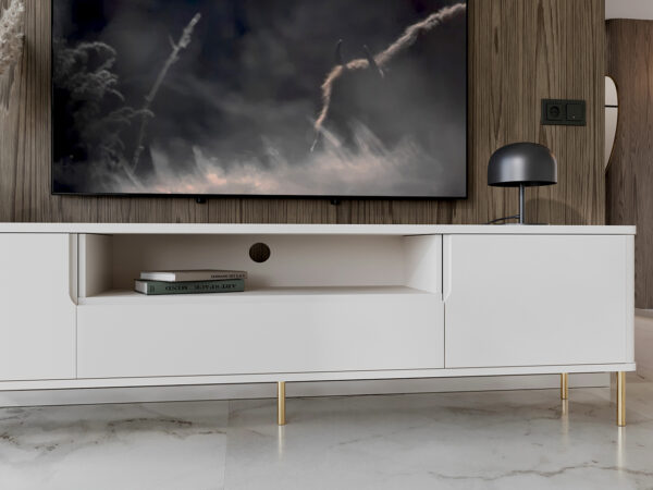 RTV RADIUS 180NZ biela komoda - Image 6