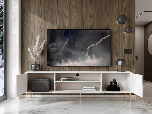 RTV RADIUS 180NZ biela komoda - Image 5