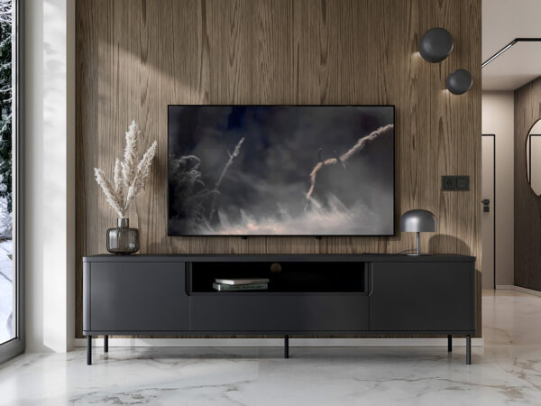 RTV RADIUS 180NC komoda čierna - Image 4