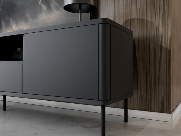RTV RADIUS 180NC komoda čierna - Image 6