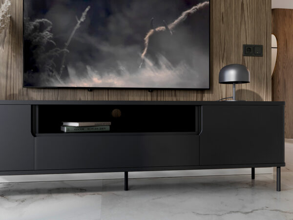 RTV RADIUS 180NC komoda čierna - Image 7