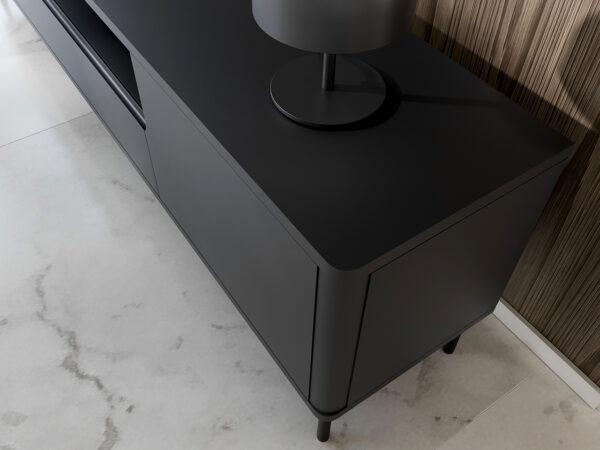 RTV RADIUS 180NC komoda čierna - Image 8