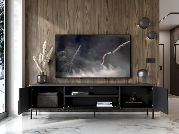 RTV RADIUS 180NC komoda čierna - Image 5