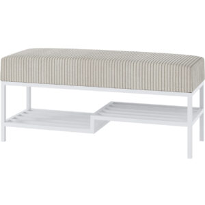 Předsíňová lavice ARAD 80cm bílá / poso 100
