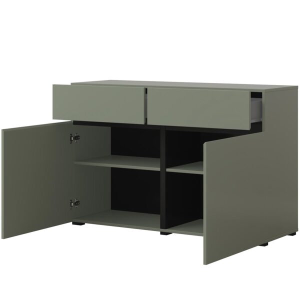 Komoda CROSI 45 zelená / čierna - Image 4