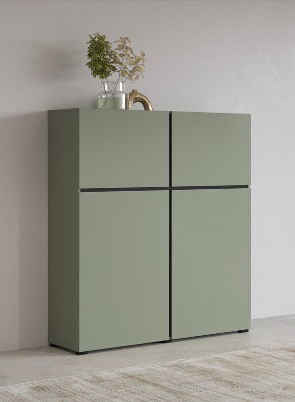 Komoda CROSI 76 zelená / čierna - Image 6