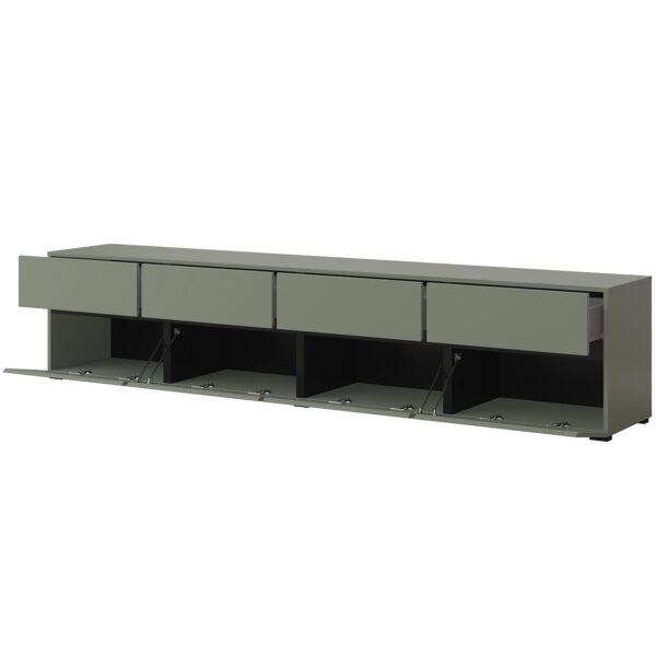RTV komoda CROSI 40 zelená / čierna - Image 4