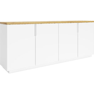 Komoda ENO 200 bílá / dub artisan VÝPRODEJ