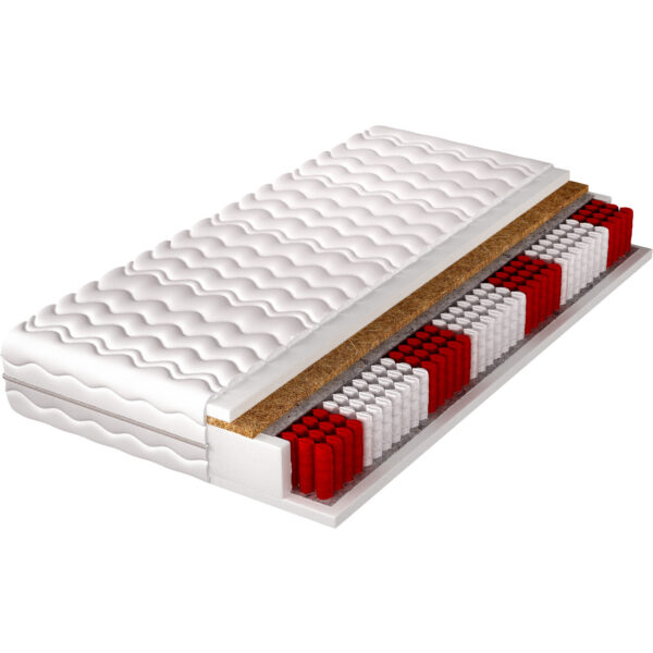Matrac 200x200 TORA multipocket kokos