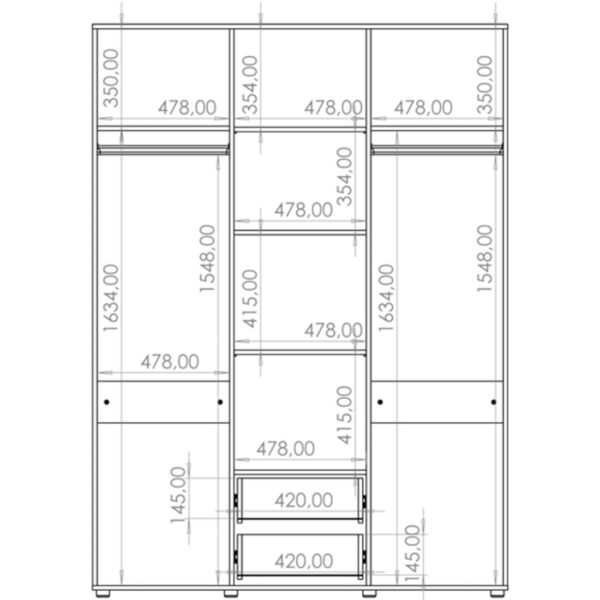 MAXIS 12 biela skrinka so zrkadlom - Image 5