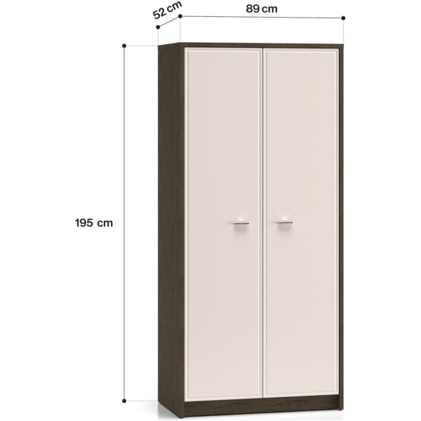 AVANTI 01 skriňa dubový veterný mlyn tmavý / kašmír - Image 4