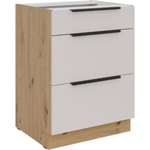 Skříňka se zásuvkami 60 IBARA 08 dub artisan / kašmír