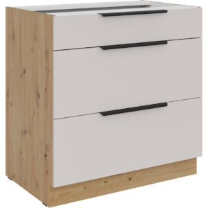 Skříňka se zásuvkami 80 IBARA 04 dub artisan / kašmír