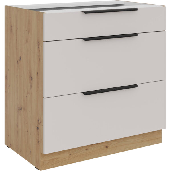 Skříňka se zásuvkami 80 IBARA 04 dub artisan / kašmír