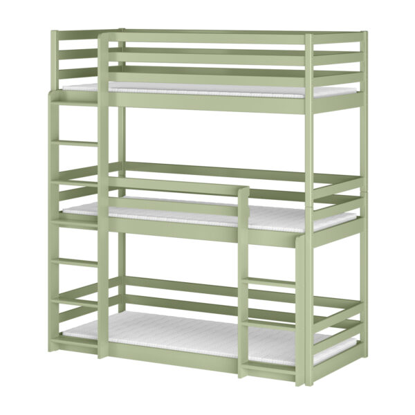 Trojposchodová drevená posteľ LASSO 90x200 - Image 6