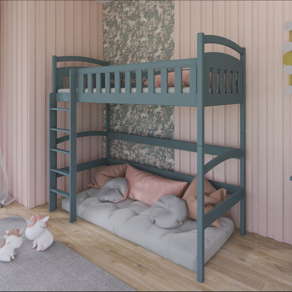 Drevená vyvýšená posteľ pre jednu osobu KIMBERLY 80x180 - Image 10