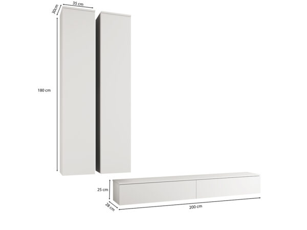 Obývacia stena FIGO 4 biela - Image 9