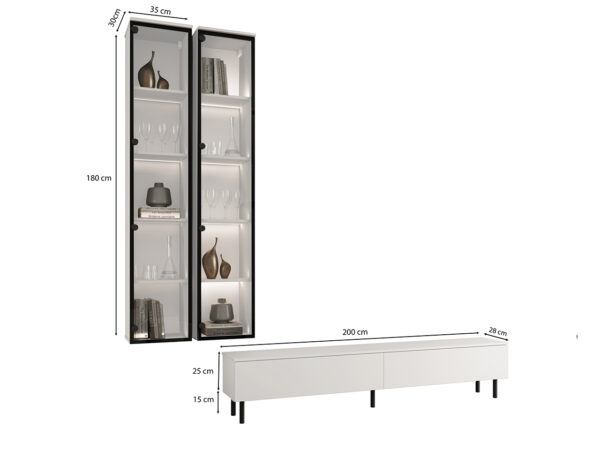 Obývacia stena FIGO 3 biela - Image 19