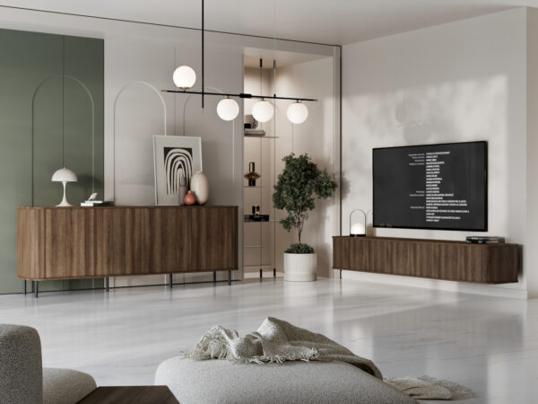 RTV závesná komoda AZELIO 215 dubový barock - Image 6