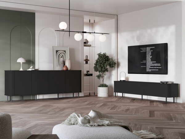 RTV komoda AZELIO 215N čierna - Image 6