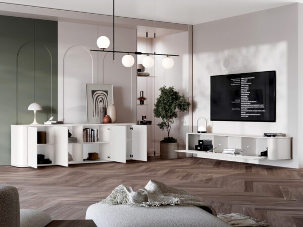 RTV závesná komoda AZELIO 215 biela - Image 7