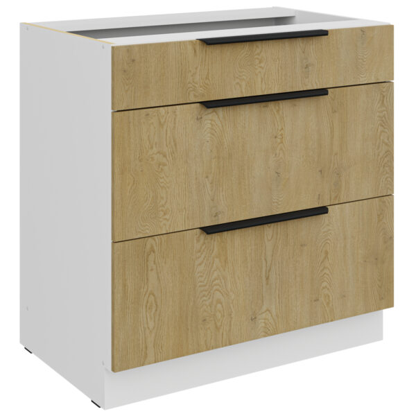 Skříňka se zásuvkami 80 CAMERON 04 bílý / dub artisan