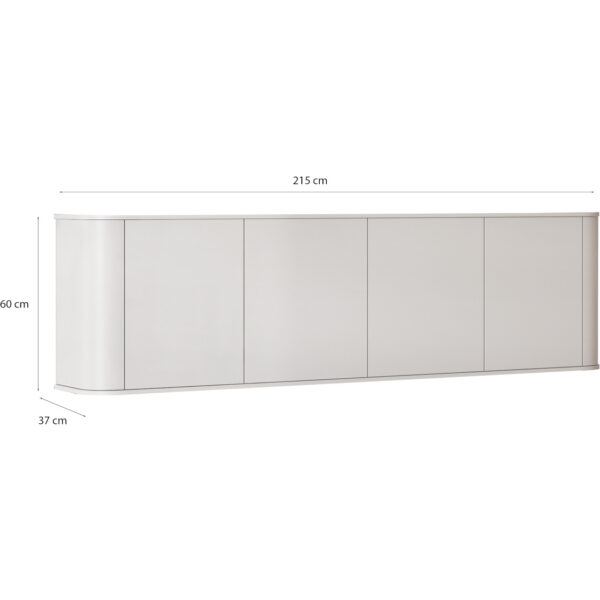 4D AZELIO biela komoda - Image 3