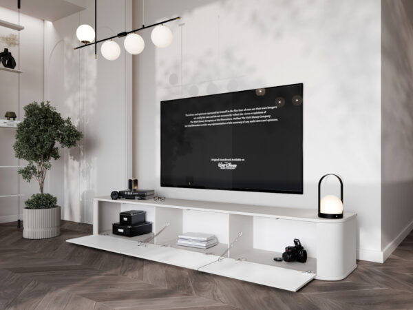 RTV komoda AZELIO 215 biela - Image 5