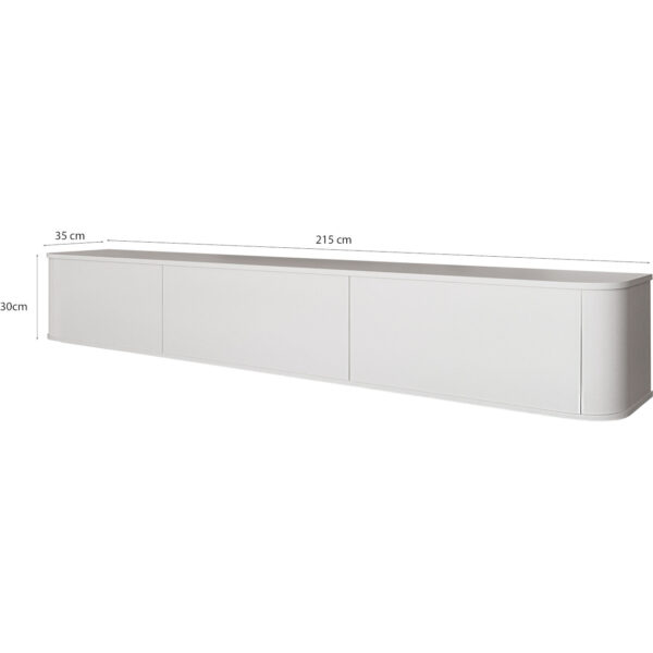 RTV komoda AZELIO 215 biela - Image 3