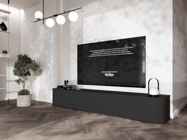 RTV komoda AZELIO 215 čierna - Image 4