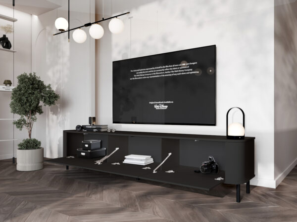 RTV komoda AZELIO 215N čierna - Image 5